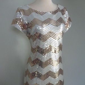 White House Black Market Sequence Dress Size S NWT
